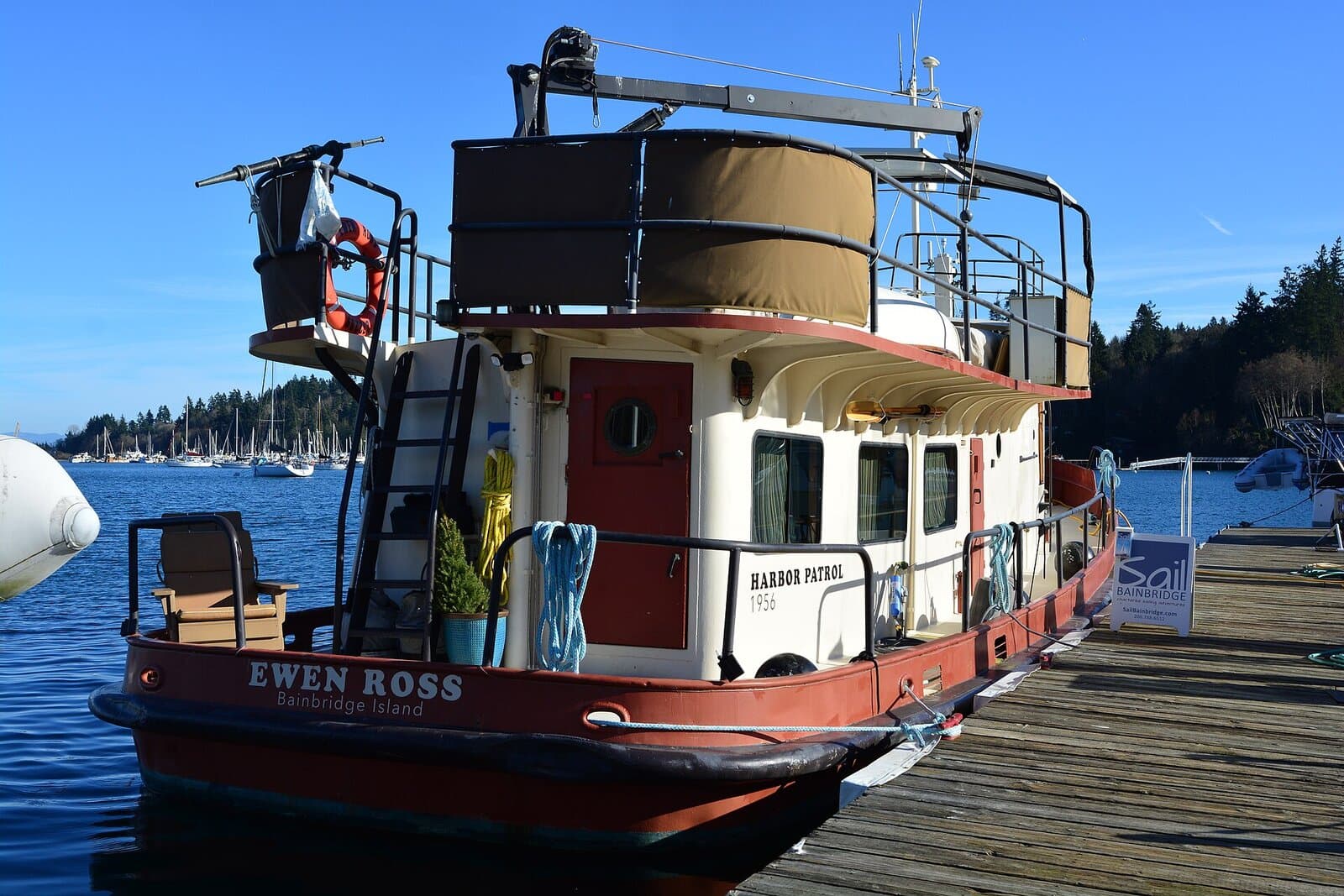 Eagle Harbor (Bainbridge Island) — aerial