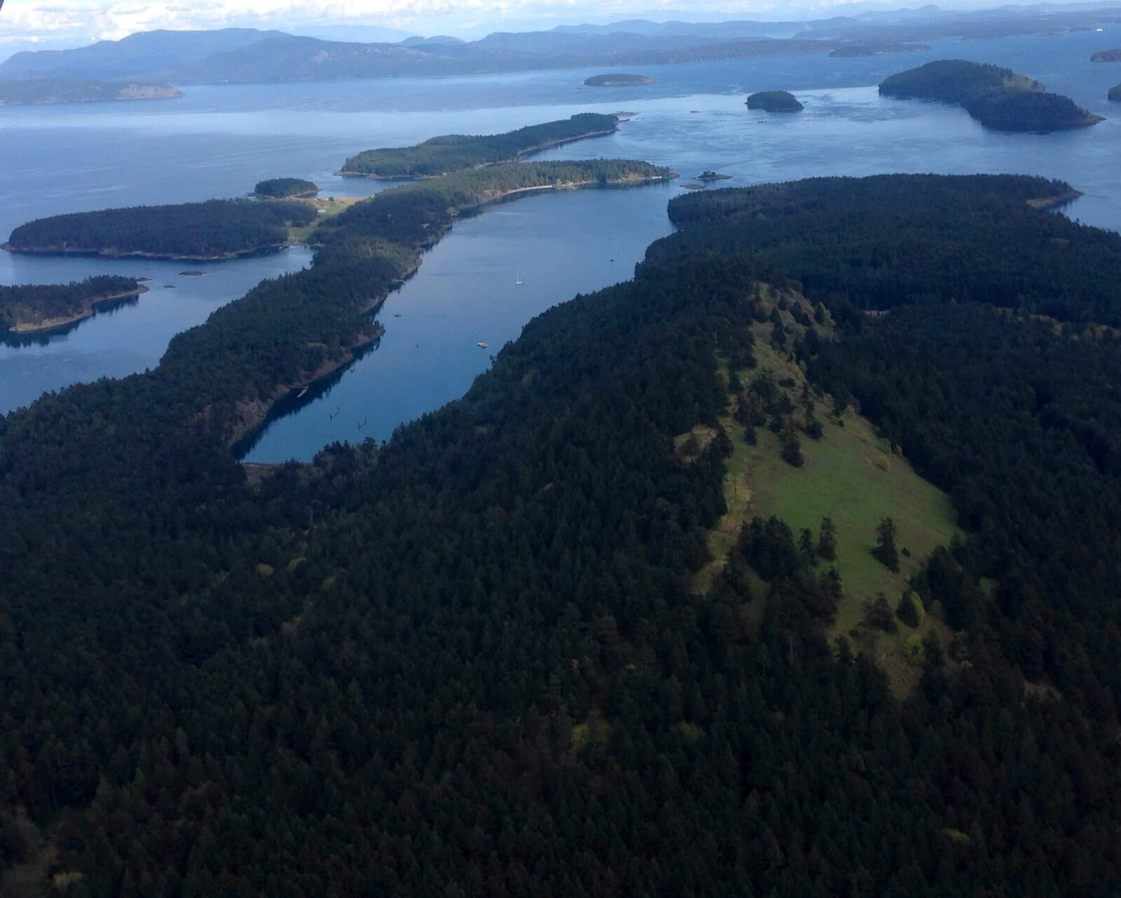 Stuart Island Marine State Park — aerial